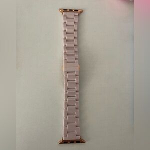 Coach Ladies' Pink Ceramic Apple Watch Bracelet